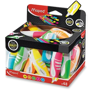 Zvýrazňovač Maped Fluo Peps Pocket Soft - dóza 48ks